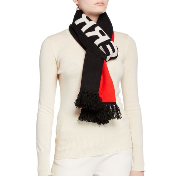 New Burberry London Colorblock Logo Football Scarf - Picture 2 of 12